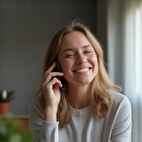Zadowolony klient otrzymuje wsparcie telefoniczne